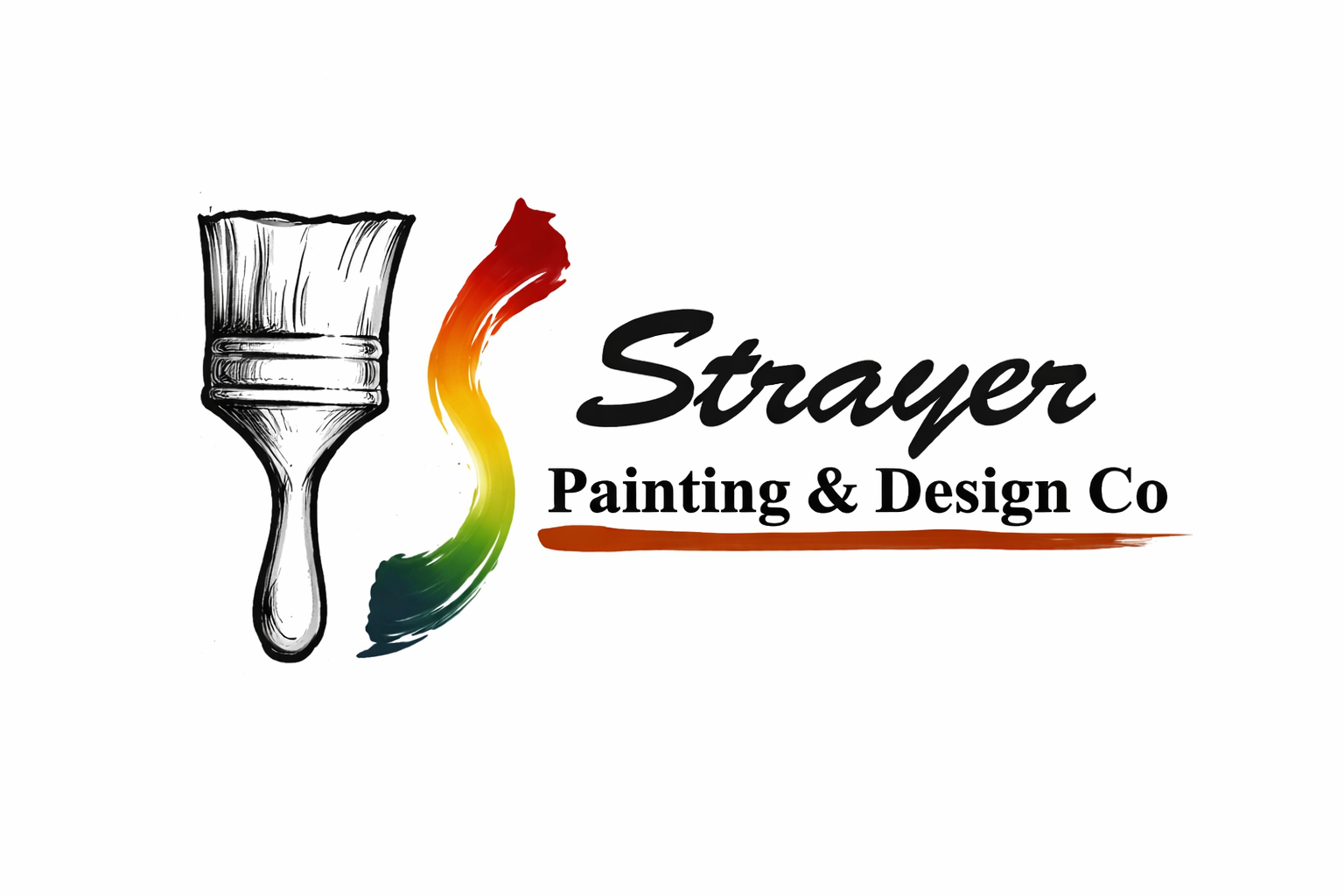 Strayer Painting & Design Co Logo